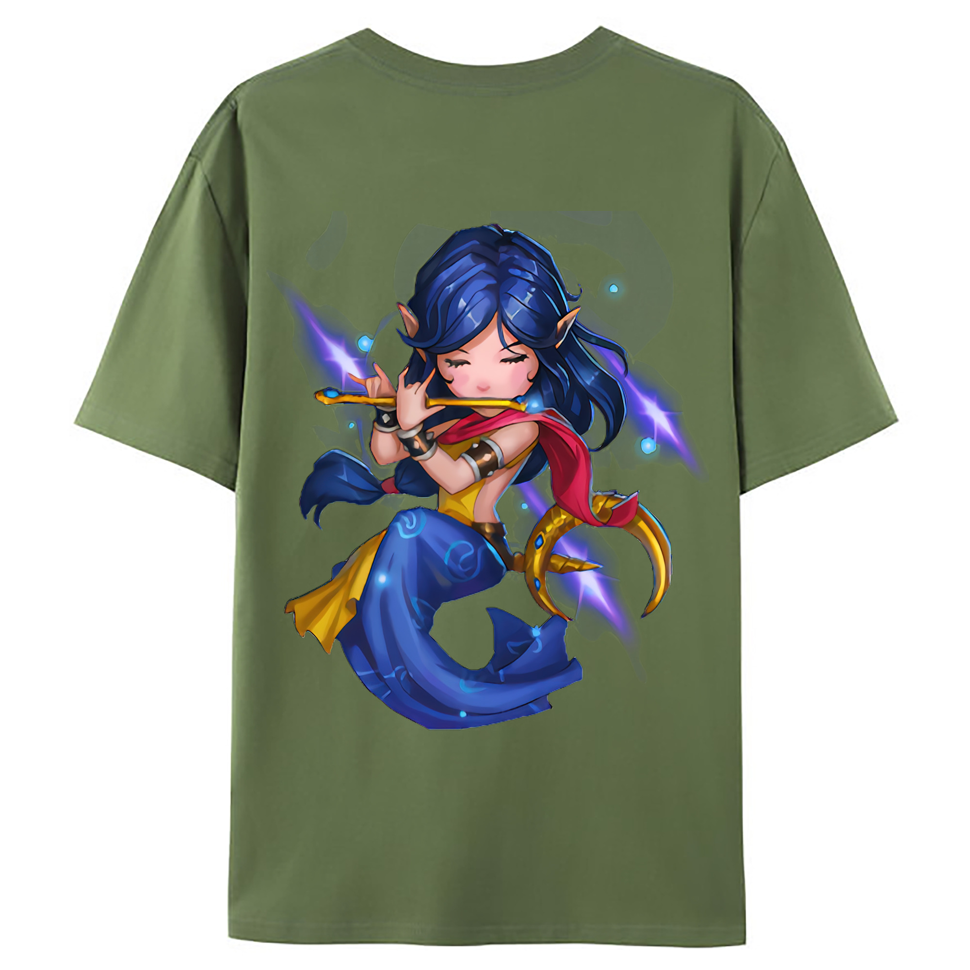 （画像用） リーグ・オブ・レジェンド League of Legends LOL 綿100％ メンズ半袖Tシャツ（バックプリント） 通気性